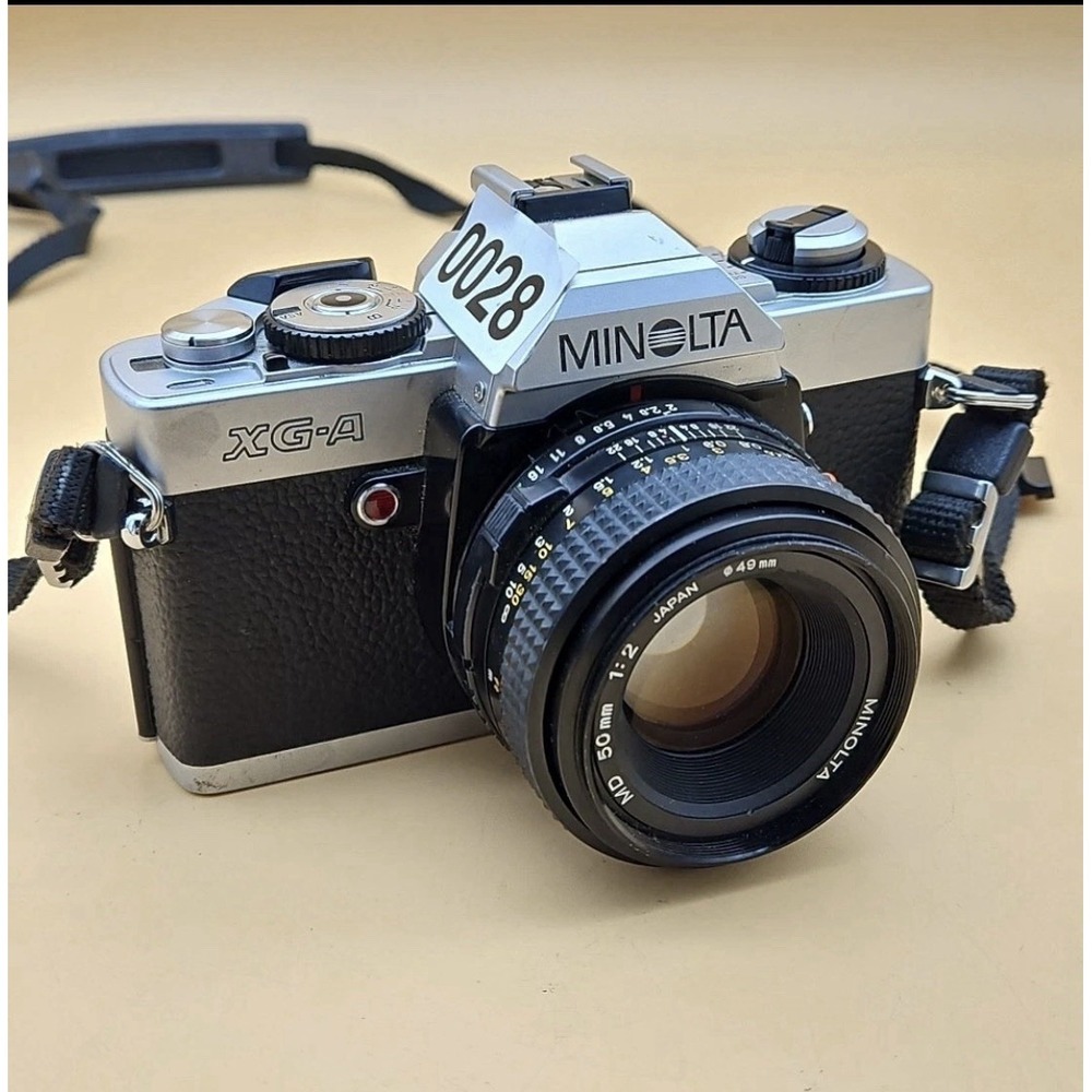 Minolta XG-A 35mm SLR Film Camera With Lens UNTESTED AS IS FOR PARTS